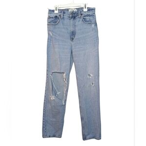 Abercrombie & Fitch Jeans Size 28/6 90s Straight Leg Ultra High Rise Distressed
